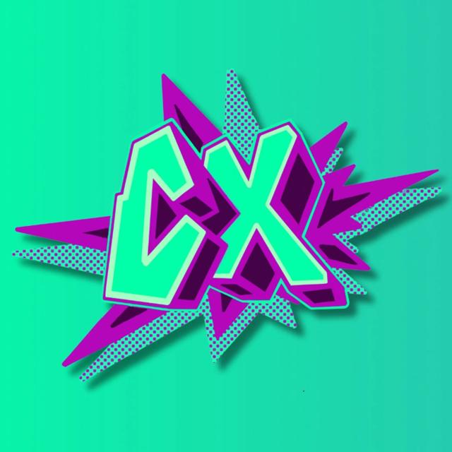 Logotipo CX neon